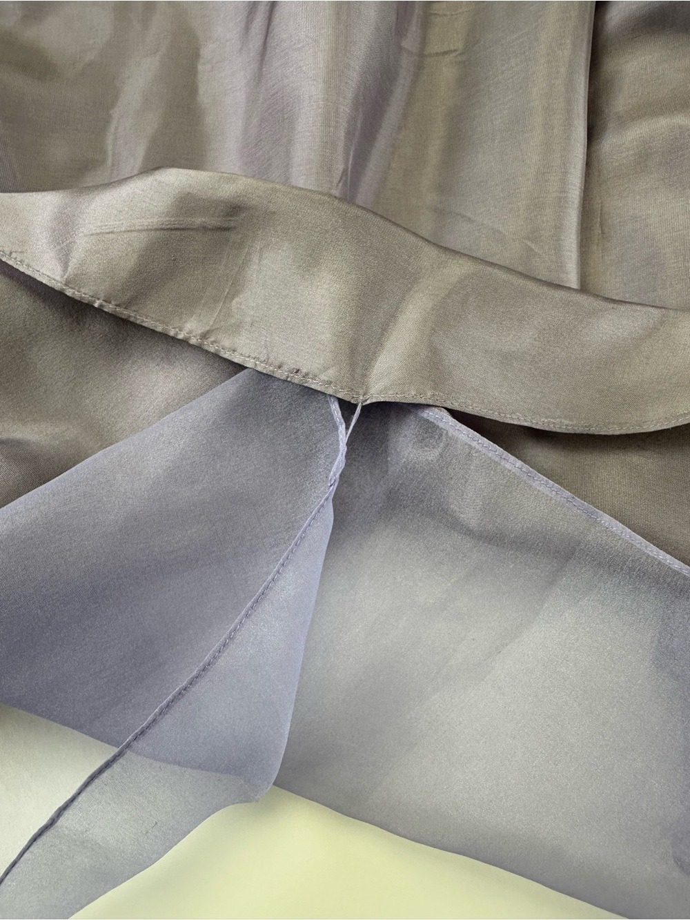 HOAX Couture Lilac Organza Hi Low Skirt Fairycore Formal Cosplay Dreamy Medium - Picture 6 of 9
